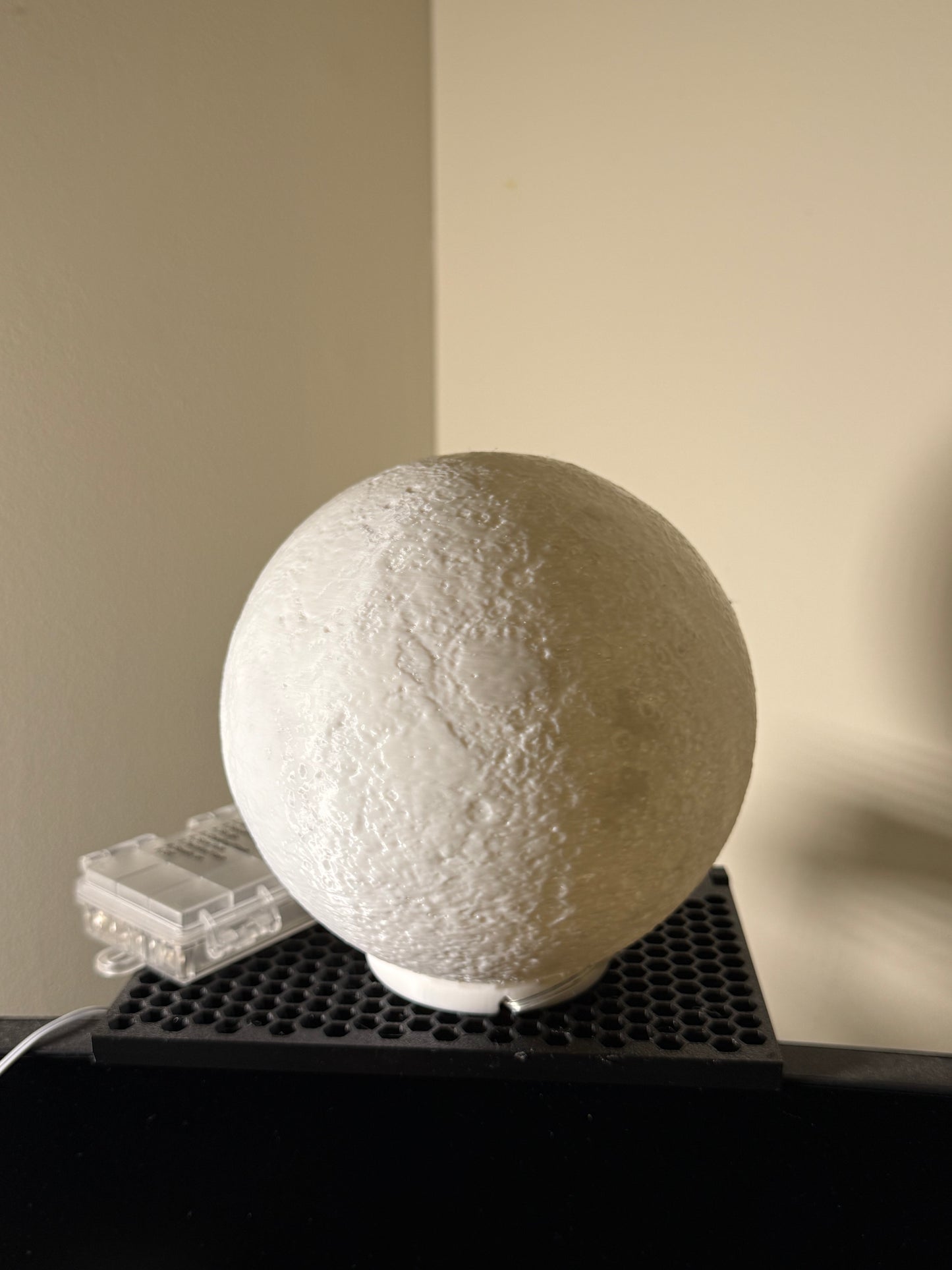Custom 3D Printed Moon Lamp